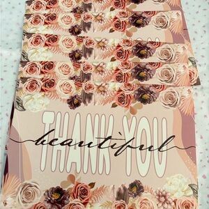 Floral Thank You Cards and Polymailers 50 count